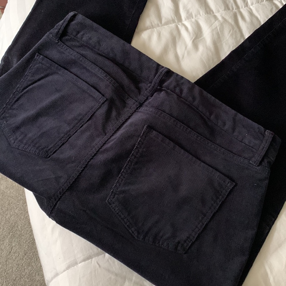 Talbot navy blue corduroy slim leg pants - Picture 5 of 6